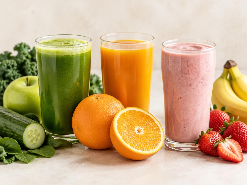 Capa ilustrativa: Sucos e vitaminas